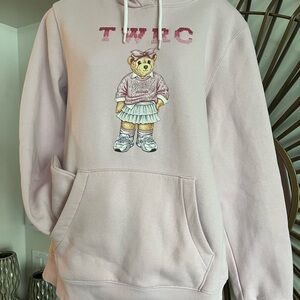 Teenie Weenie Pink Bear Graphic Hoodie Sweatshirt
